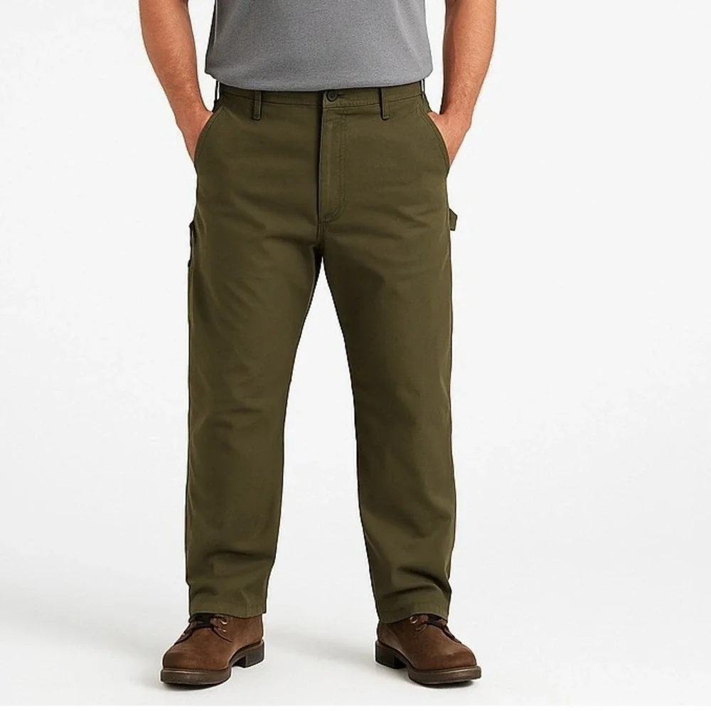 Carhartt B324 DFE Work Pants 42x32 Relaxed‎ Fit Utility Tool Pocket Olive Green